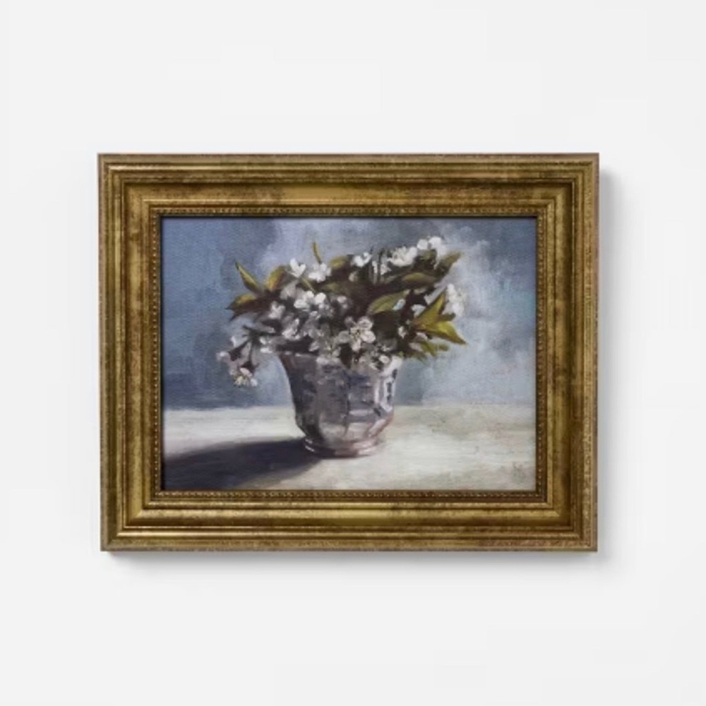 10"x8" Flower Vintage Framed Wall Art - Threshold™ designed with Studio McGee